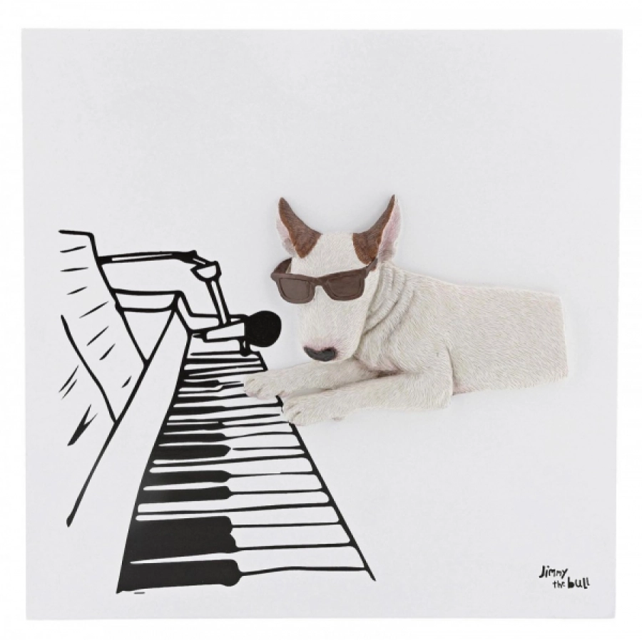Jimmy the Bull - 'Pianist' schilderij