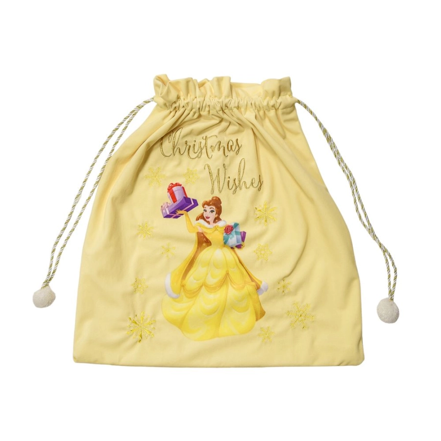 Disney kerstzak Belle – Luxe cadeauzak van pluche