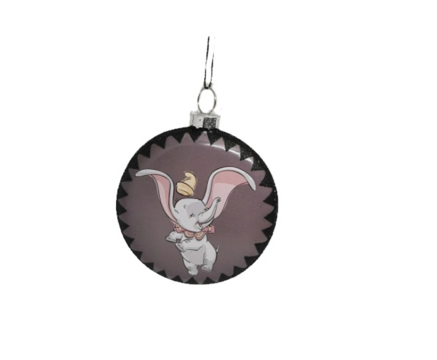 Dumbo Glazen Disc Kerstbal – Magische Disney Kerstdecoratie