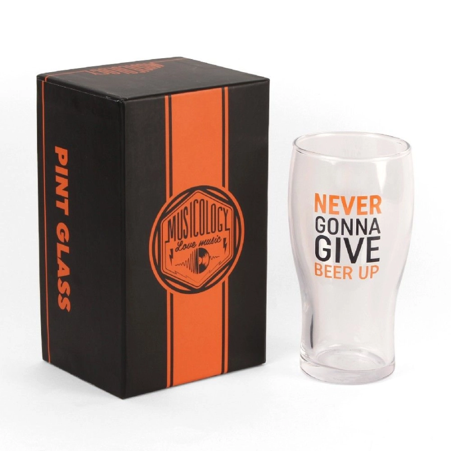 Bierglas Never Gonna Give Beer Up