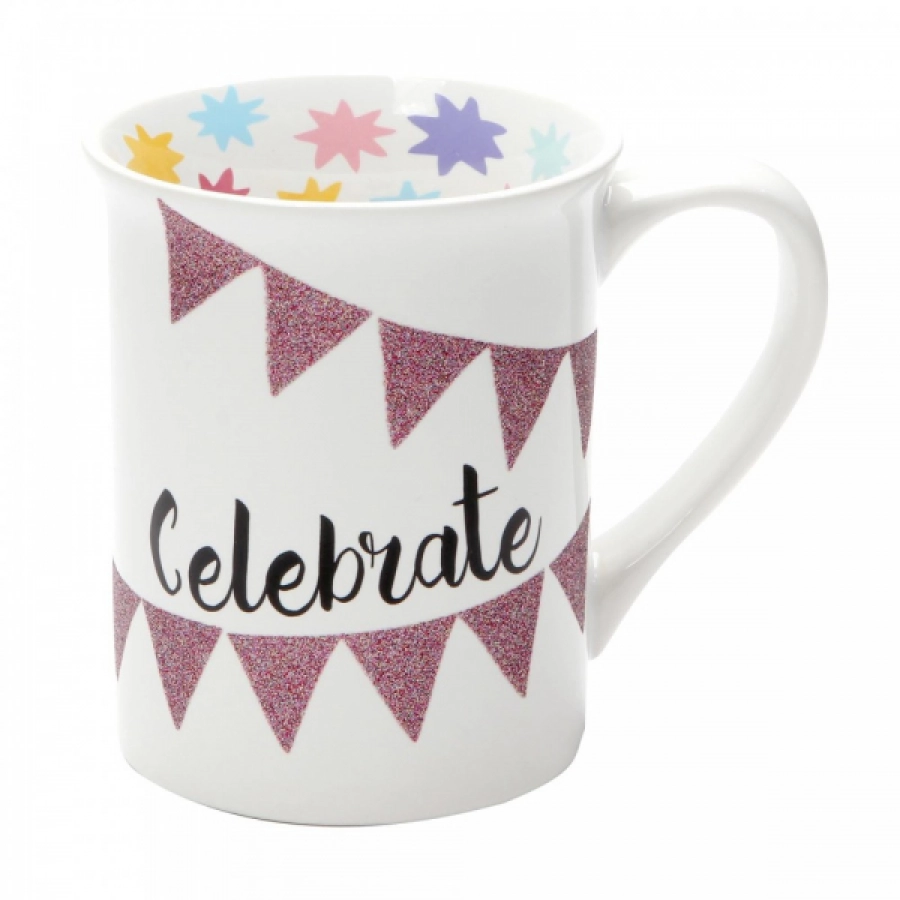 Celebrate Glitter Mok