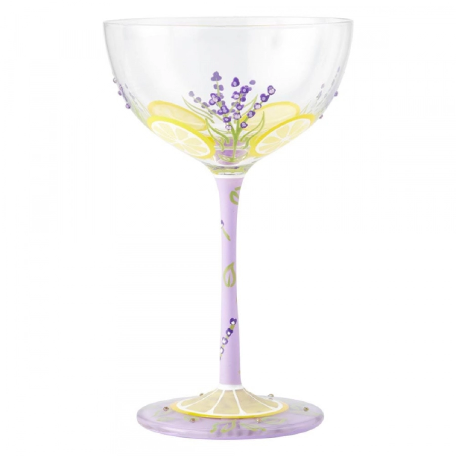 Coupe Glass Lavender Lemonade
