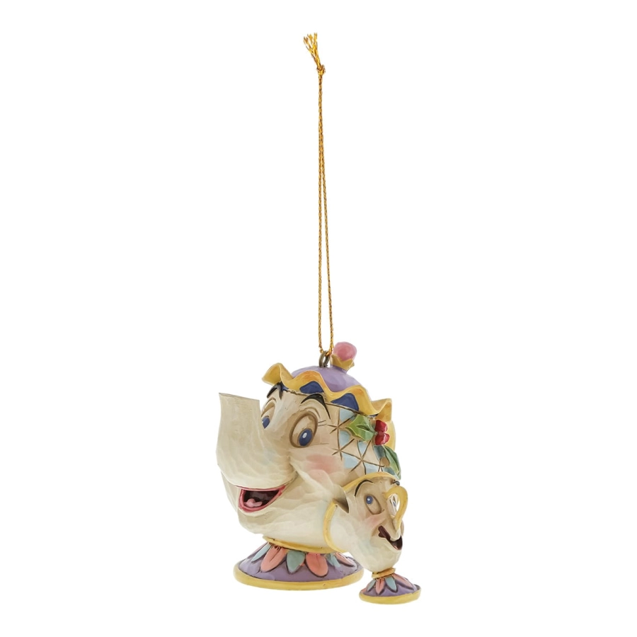 Mrs. Potts en Chip kersthanger Disney