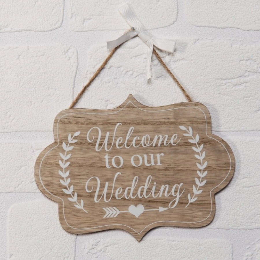Bordje Welcome To Our Wedding
