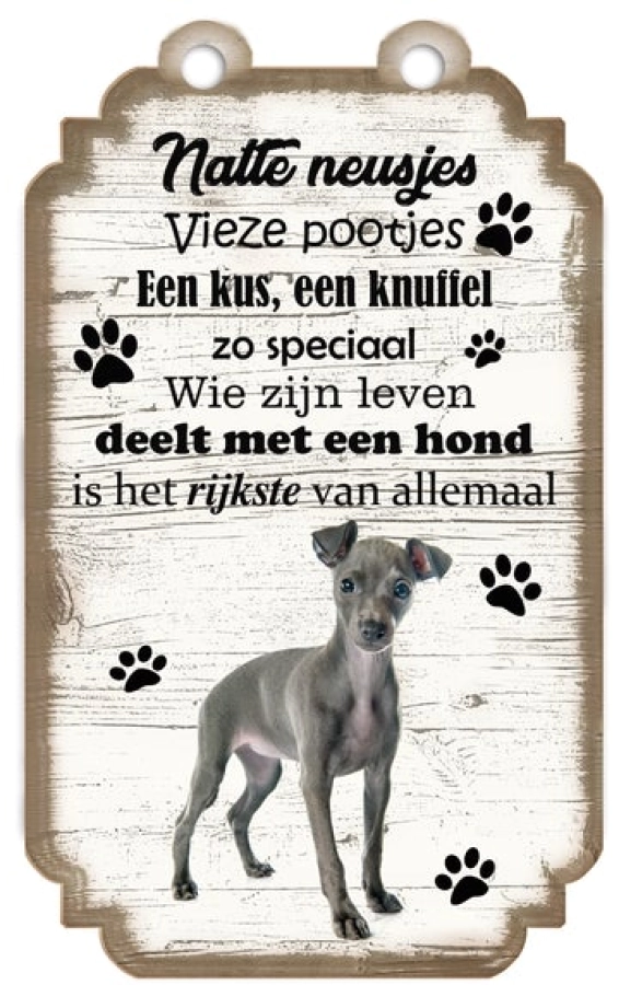 Spreukenbordje Greyhound