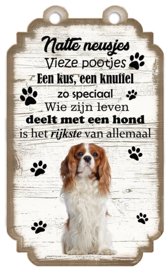 Spreukenbordje King Charles