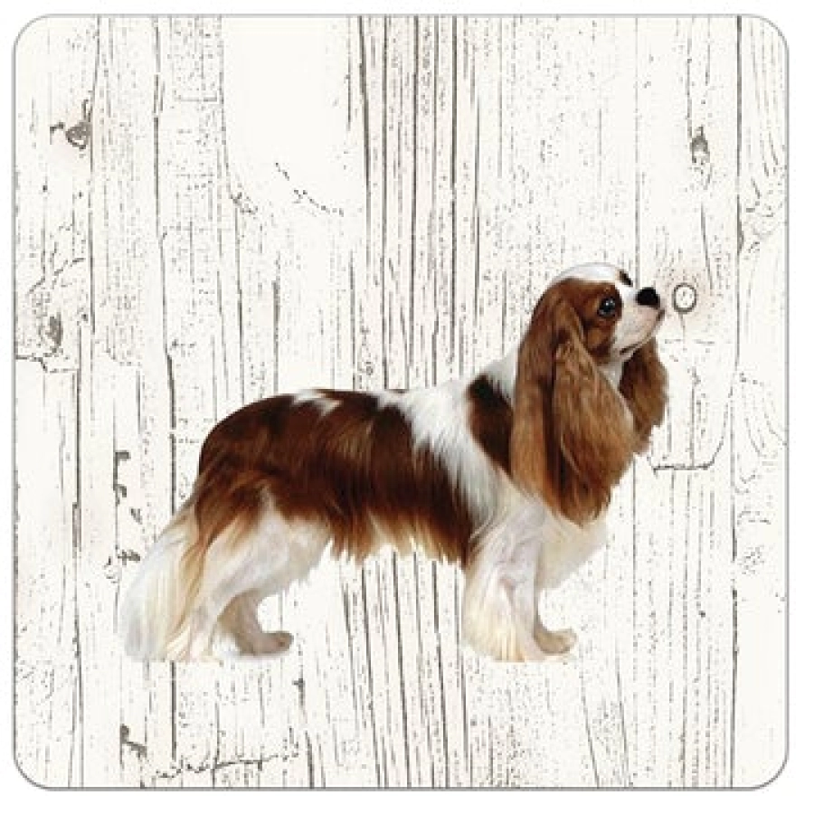 Houten onderzetters King Charles