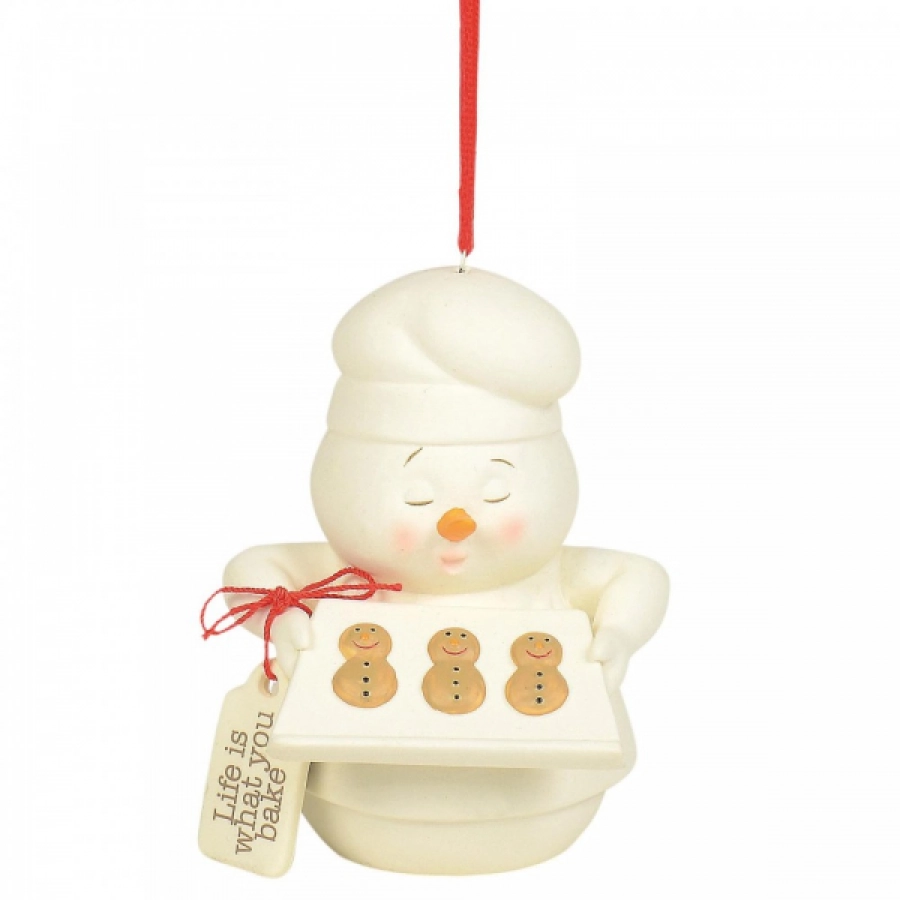 Snowbaby Life is what you bake it (ornament)