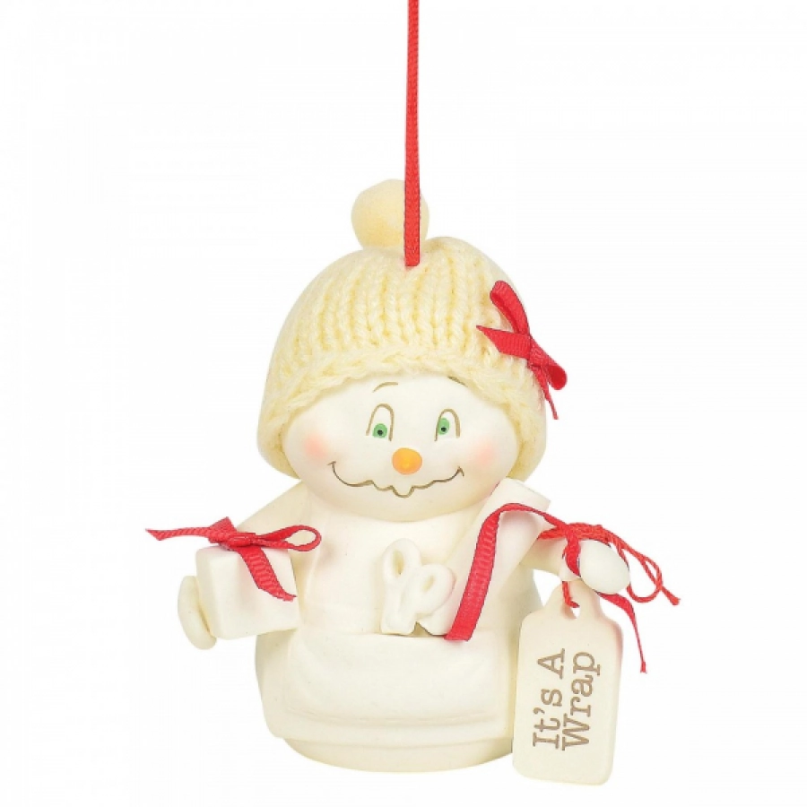 Snowbaby It is a Wrap (ornament)