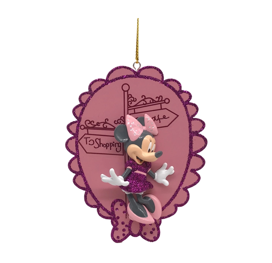 Disney Minnie Mouse burgundy ornament – stijlvolle kerstdecoratie