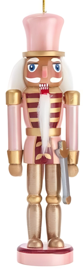 Notenkraker ornament roze