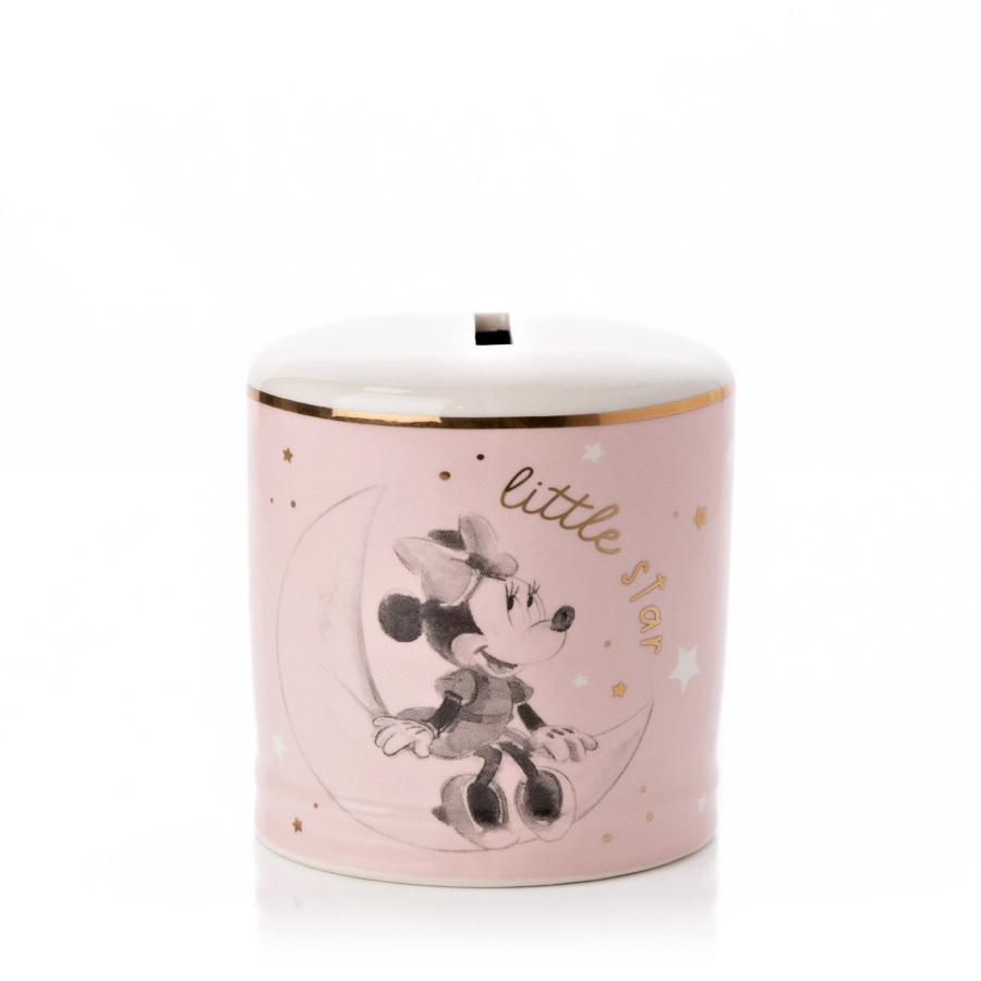 Disney Minnie Mouse spaarpot “Little Star” – roze keramische spaarpot voor baby’s