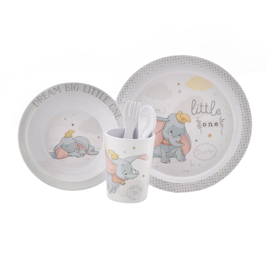 Disney Dumbo 5-delige eetset – Schattig kinderservies voor elke maaltijd