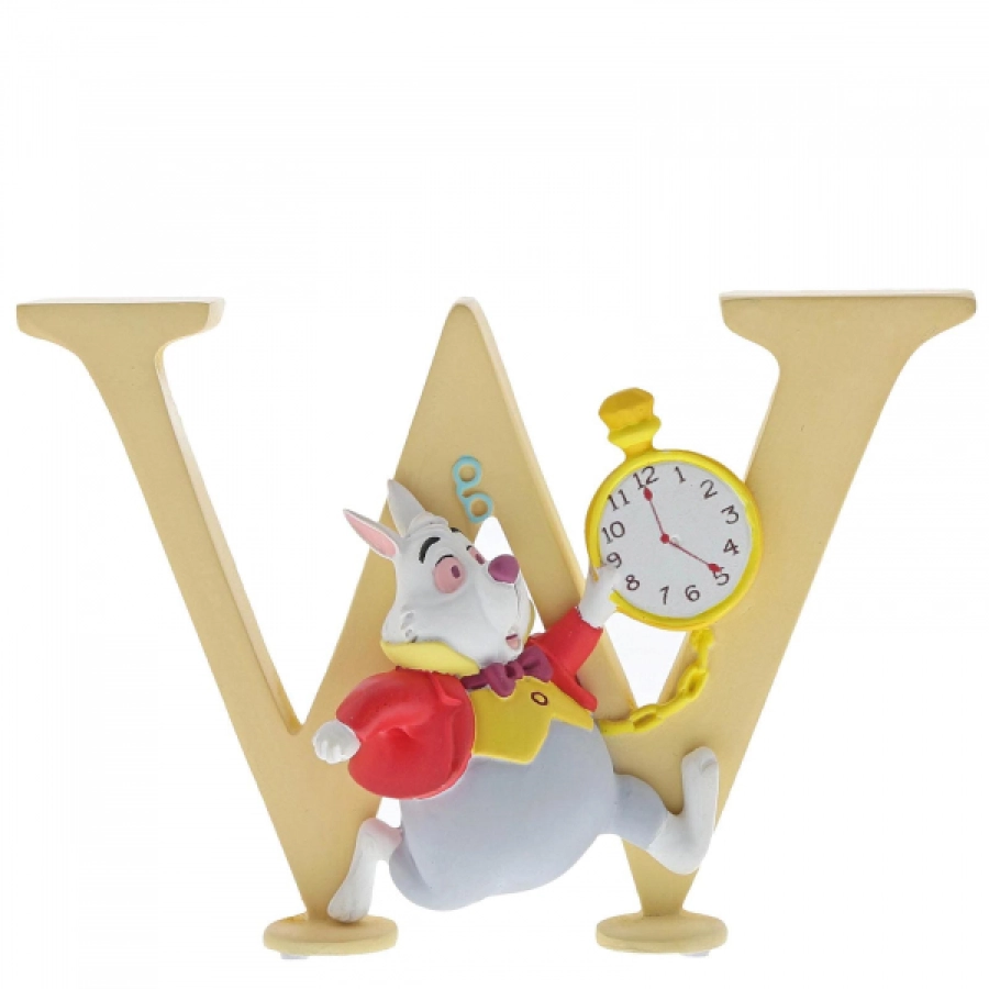 Disney letter W met Witte Konijn – Alice in Wonderland decoratie