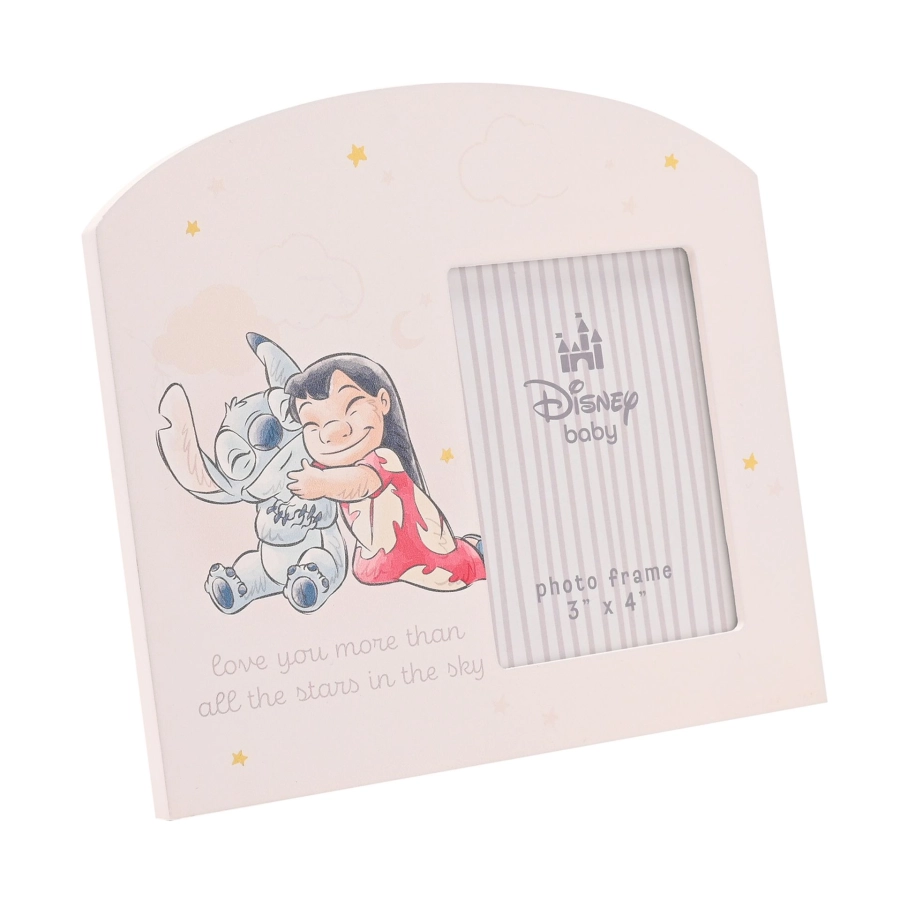 Babyfotolijstje Stitch 3×4 inch – houten kader
