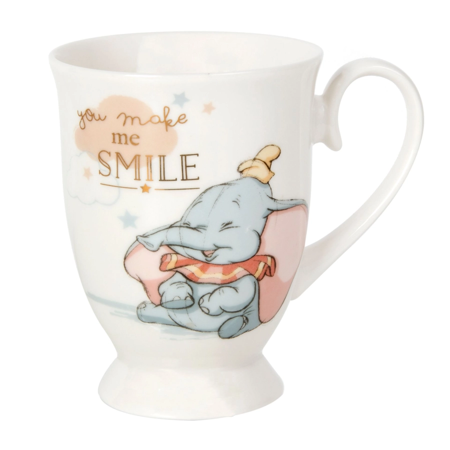 Porseleinen baby Dumbo mok – “You make me smile”