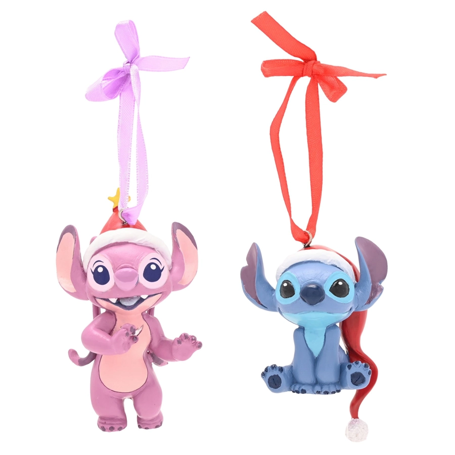 Disney Stitch & Angel hangers – set van 2 kerstdecoraties