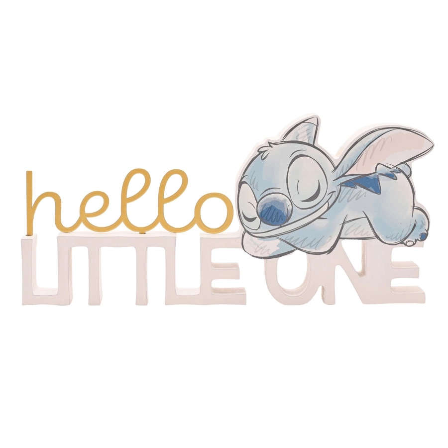 Baby Stitch wandbord – “hello little one”