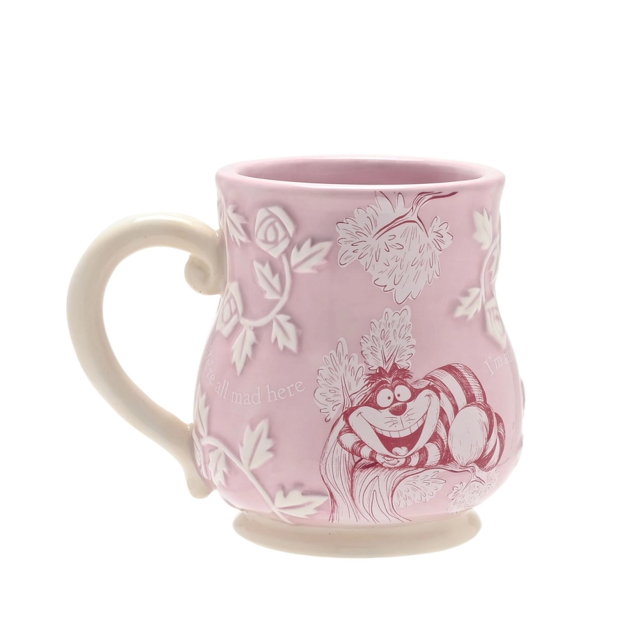 Mok Cheshire Cat – Alice in Wonderland roze keramiek