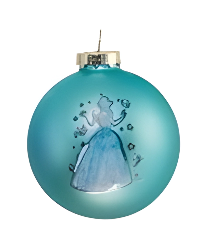 Disney glazen kerstbal Cinderella – Assepoester kerstornament