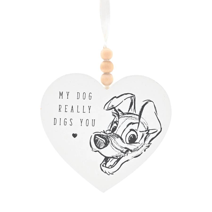 De Vagebond houten wand-plaque “My Dog Really Digs You” – hondenfans
