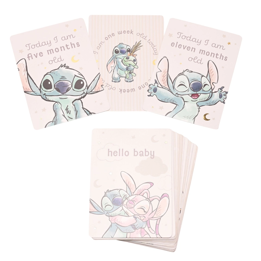 Stitch mijlpaalkaarten – babyherinneringen vastleggen