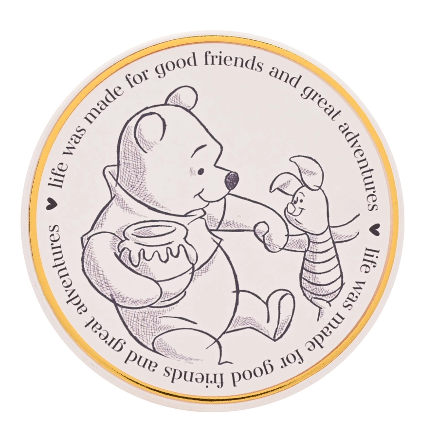 Winnie the Pooh keramische onderzetter – 10×10 cm