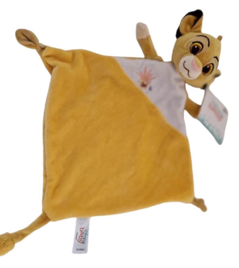 Disney Baby Simba doudou knuffeldoekje – zacht babydoekje 39 cm