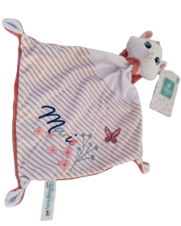 Disney Baby Marie doudou knuffeldoekje – zacht babydoekje 39 cm
