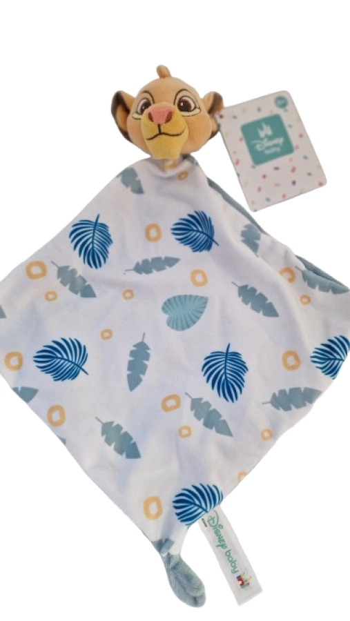 Disney Baby Simba doudou knuffeldoekje – zacht babydoekje 39 cm