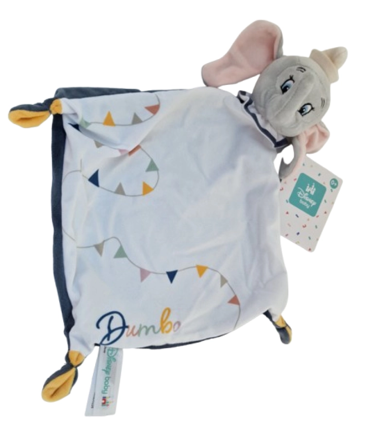 Disney Baby Dumbo doudou knuffeldoekje – zacht babydoekje 39 cm