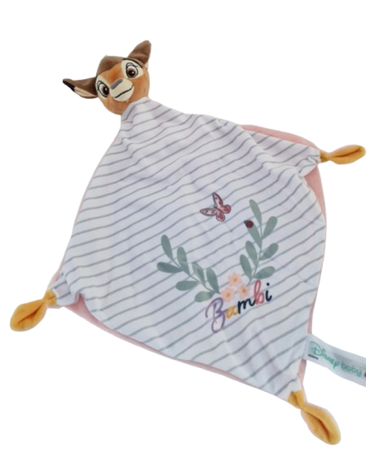 Disney Baby Bambi doudou knuffeldoekje – zacht babydoekje 39 cm