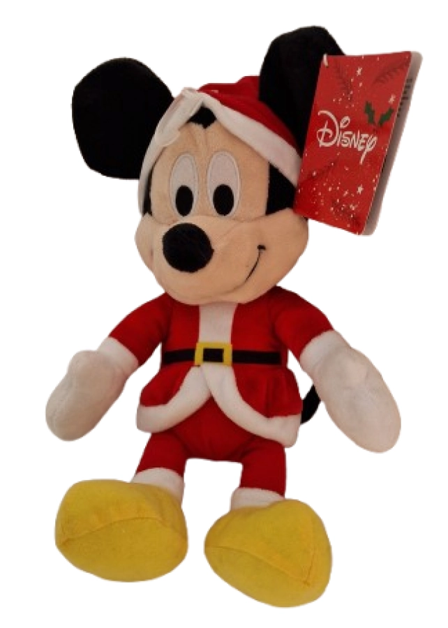 Disney Mickey kerst knuffel – zachte pluche 25 cm vanaf 0 jaar
