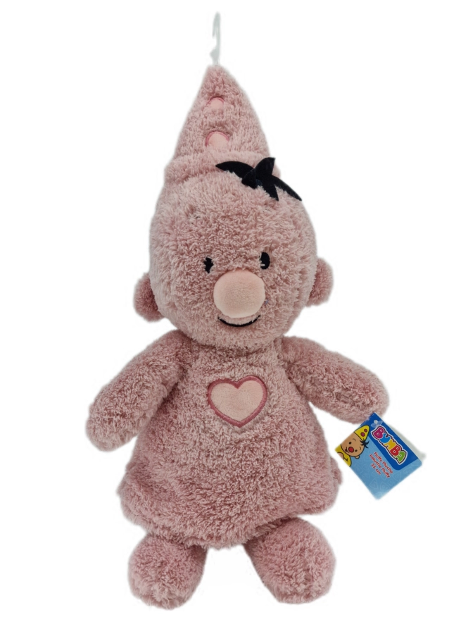Bumba pluche fluffy knuffel – oudroze 35 cm