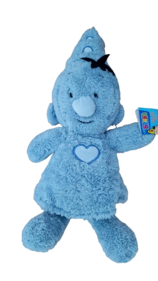 Bumba pluche fluffy knuffel – blauw 35 cm