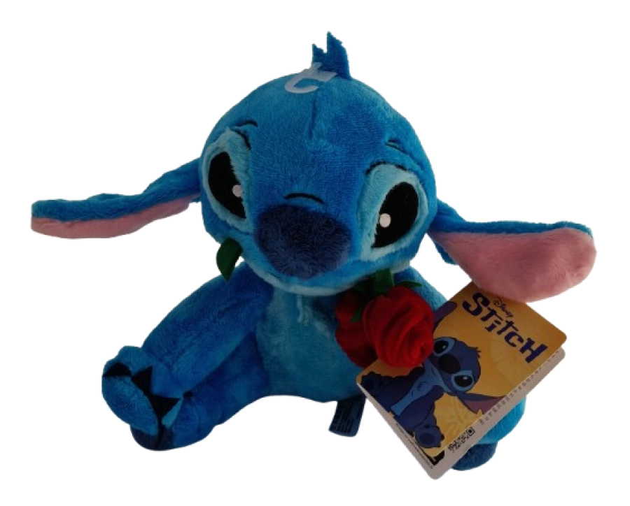 Disney Stitch met roos knuffel – zachte pluche 25 cm