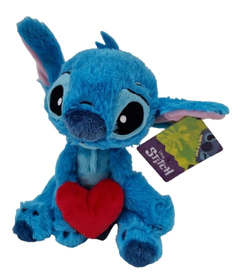 Disney Stitch knuffel met hart – zachte pluche 25 cm