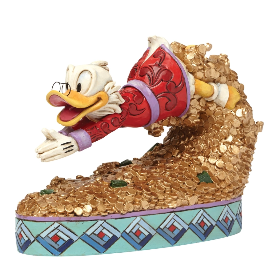 Dagobert Duck schatduik beeldje Disney