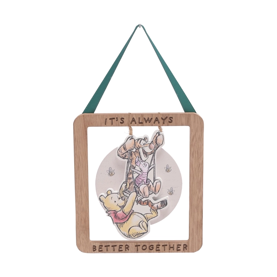 Disney Winnie de Poeh & Tigger houten hangplaket – huisdecoratie