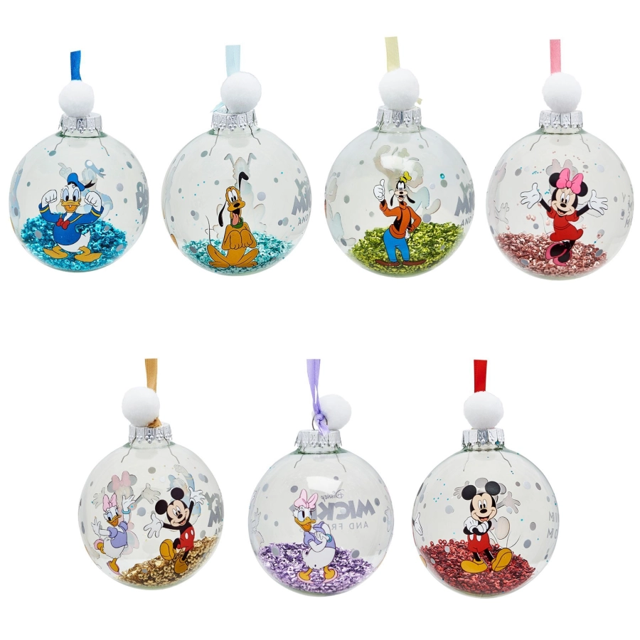 Disney Mickey & Friends – Set van 7 Kerstballen | Feestelijke Kerstdecoratie