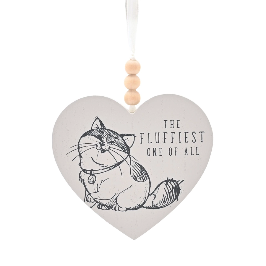Disney Cats & Dogs Heart Plaque – The Fluffiest One Of All