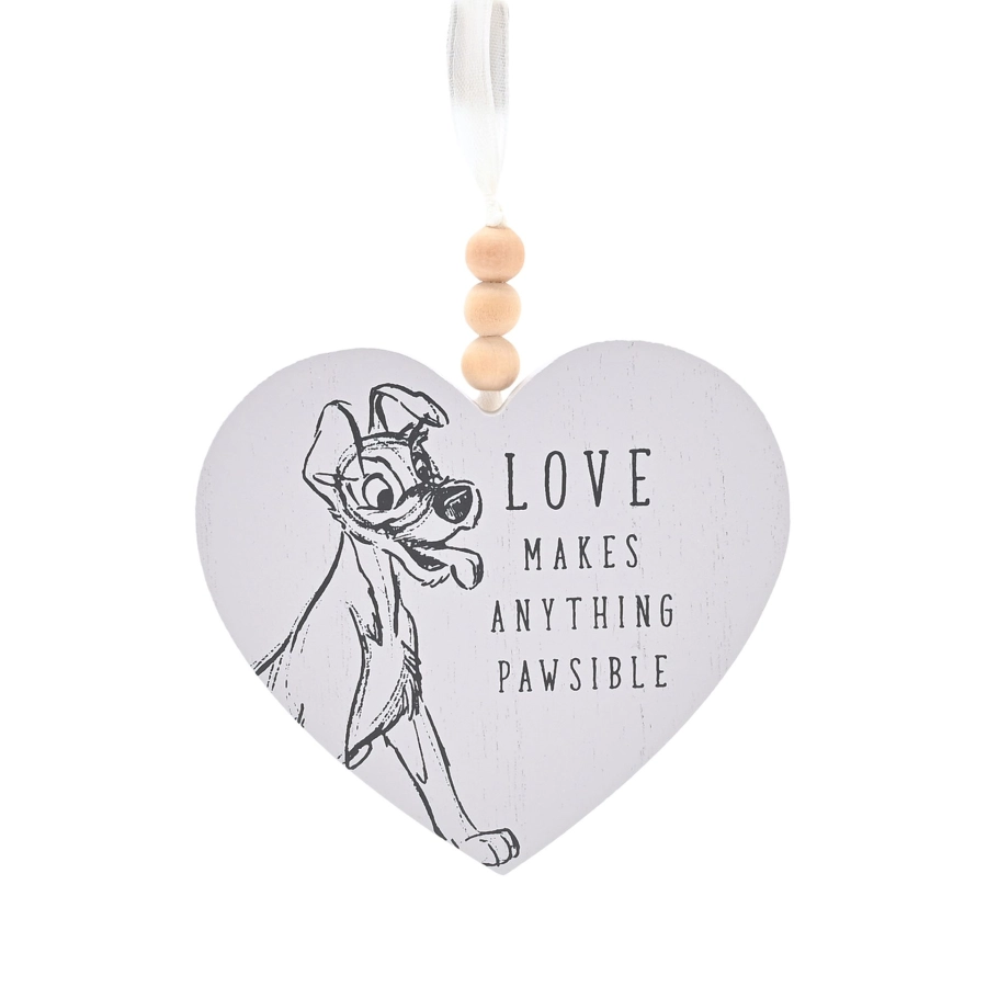 Disney Cats & Dogs Wandplaque – Love makes anything Pawsible