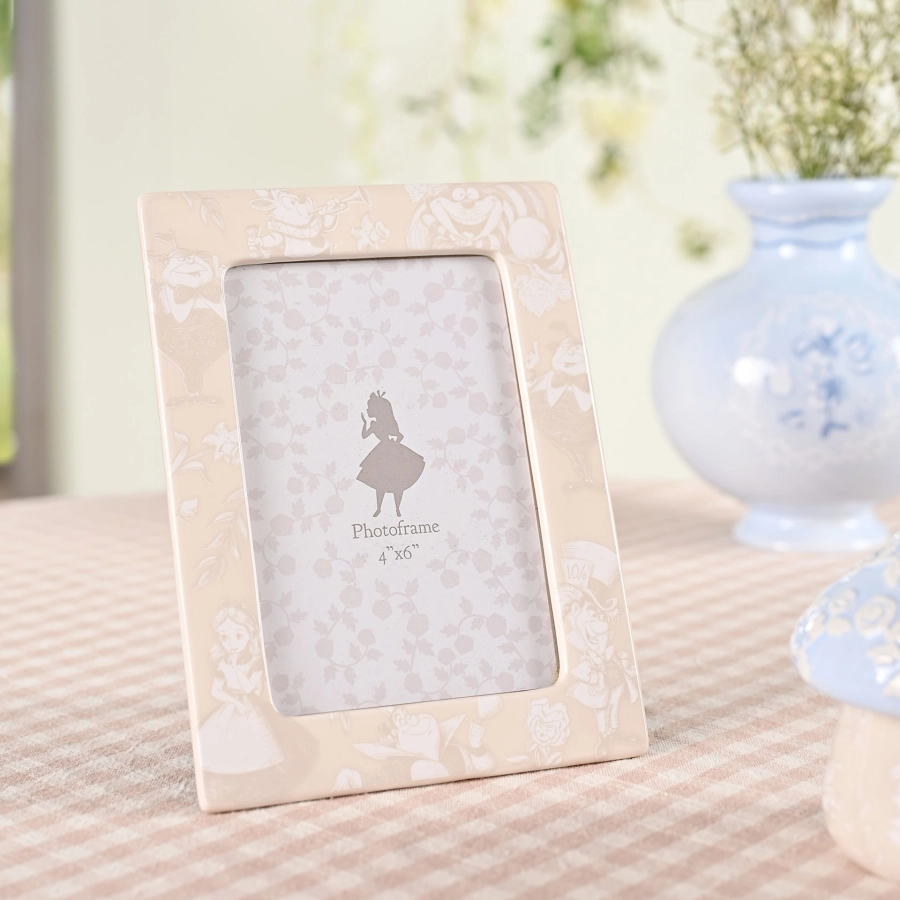 Alice in Wonderland Fotolijst 4×6″ – Keramiek Blauw