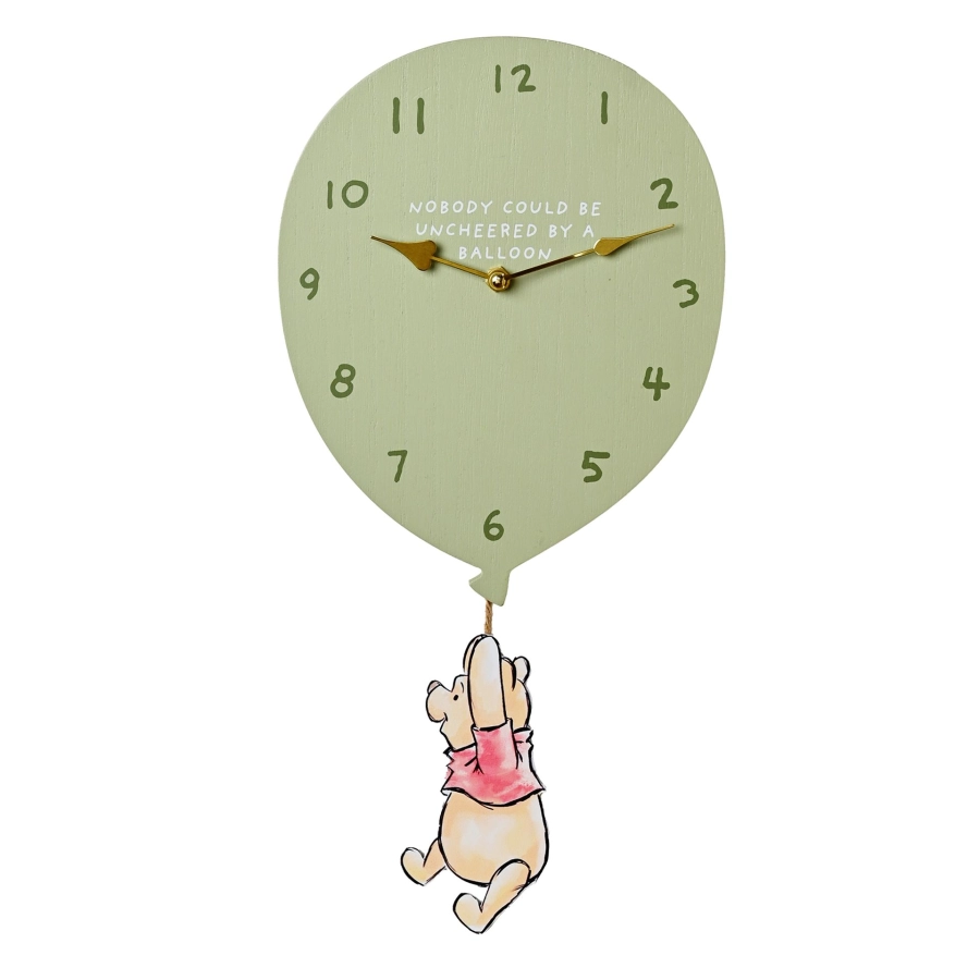 Winnie the Pooh Ballon Wandklok – Muurklok voor Kinderslaapkamer