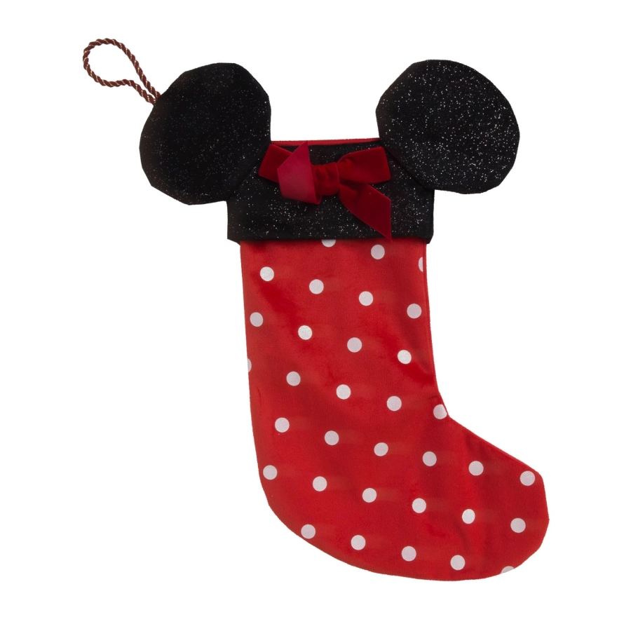 Minnie Mouse Kerstkous – Rood Met Glitteroren Christmas Stocking