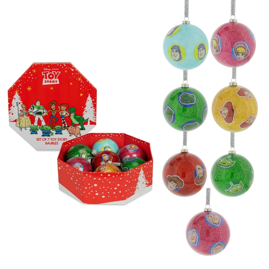 Disney Toy Story Kerstballen – Set van 7 Onbreekbare Baubles