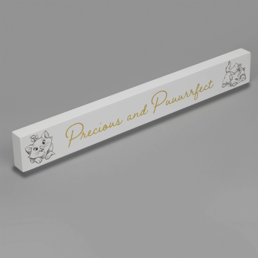 Disney Marie Desk Plaque – Precious & Puuurrrrfect