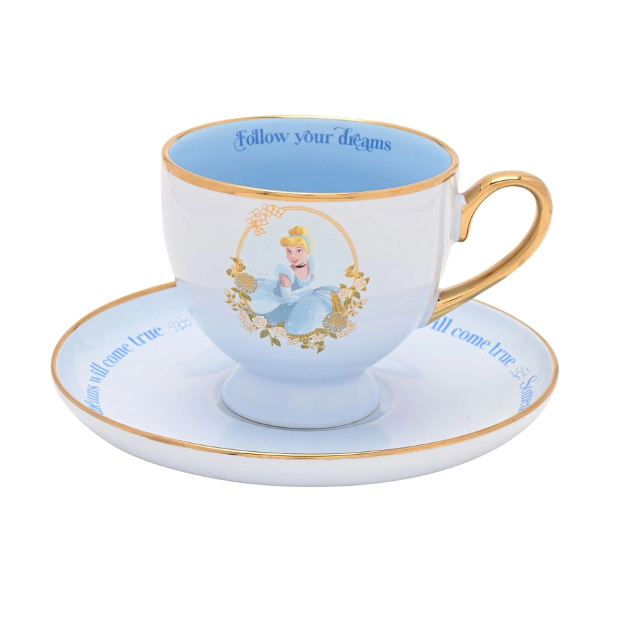 Disney Cinderella Pastel Princess Theekop & Schotel – Elegant Servies