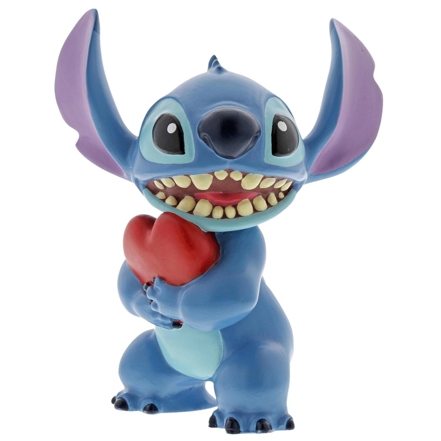 Stitch met hart beeldje Disney Showcase figurine