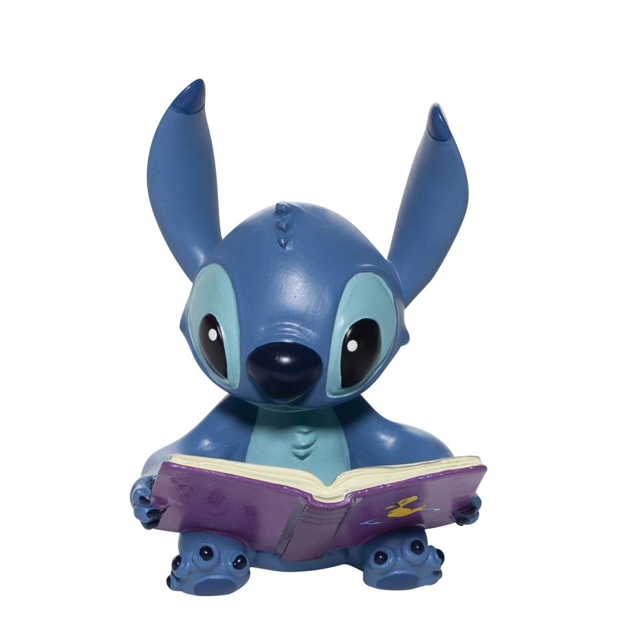 Stitch met boek beeldje - Disney Showcase